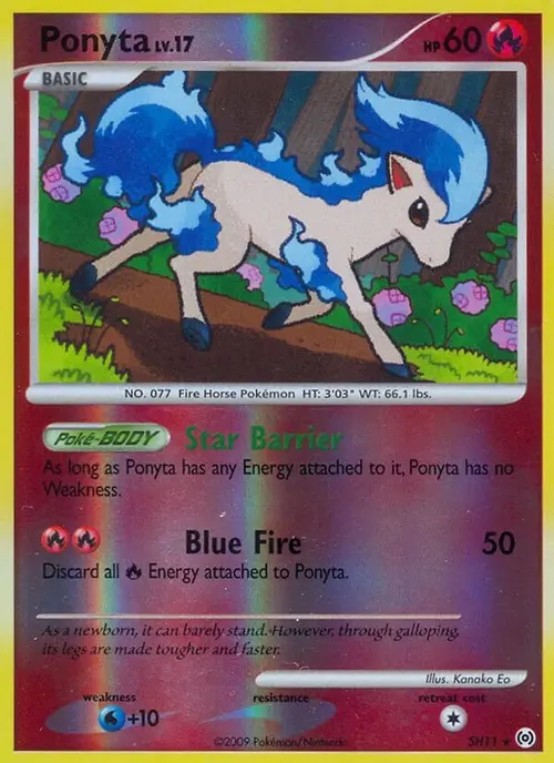 Ponyta (Shiny) card art