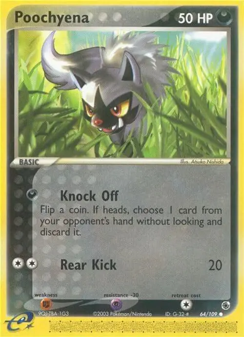 Poochyena - 64/109 card art