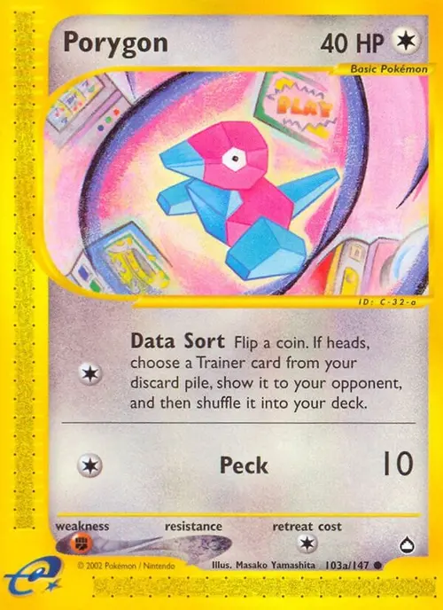 Porygon (103a) card art