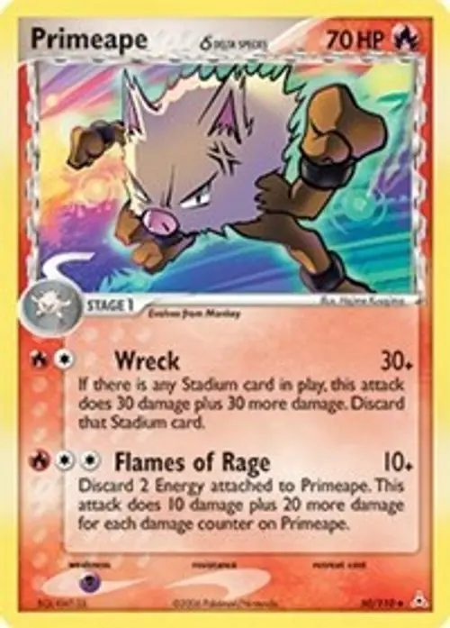 Primeape (Delta Species) card art