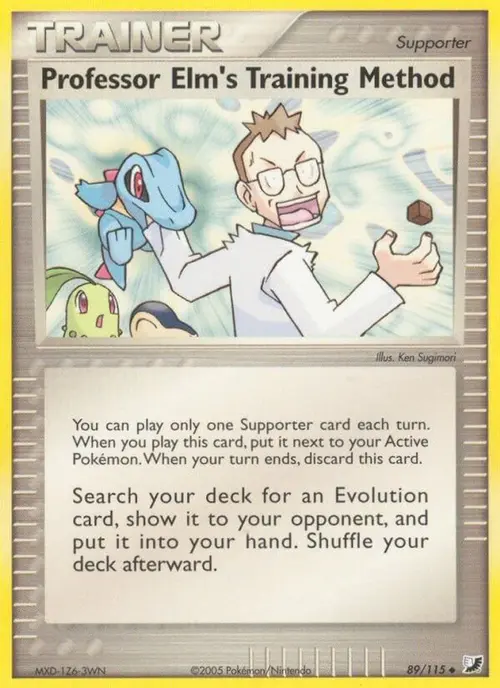 Professor Elm's Training Method card art