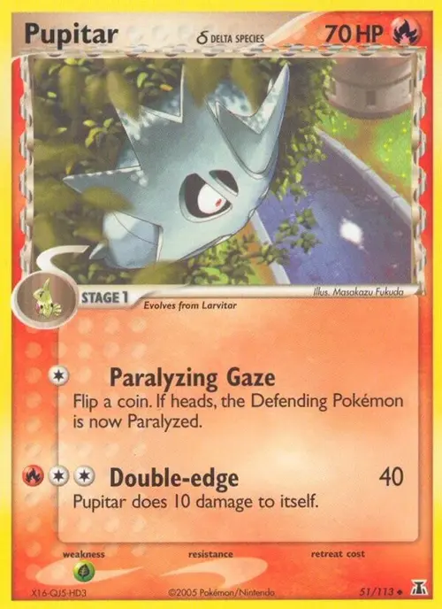 Pupitar (Delta Species) card art