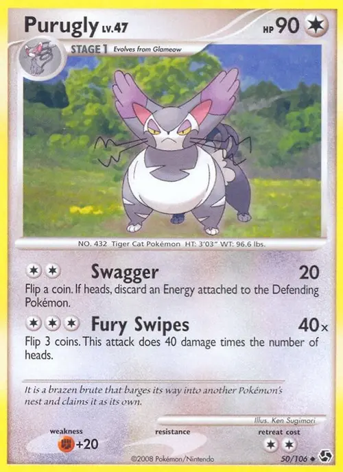 Purugly card art
