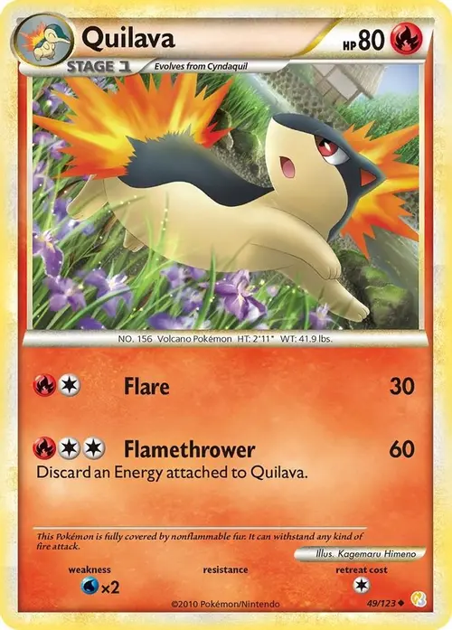 Quilava card art