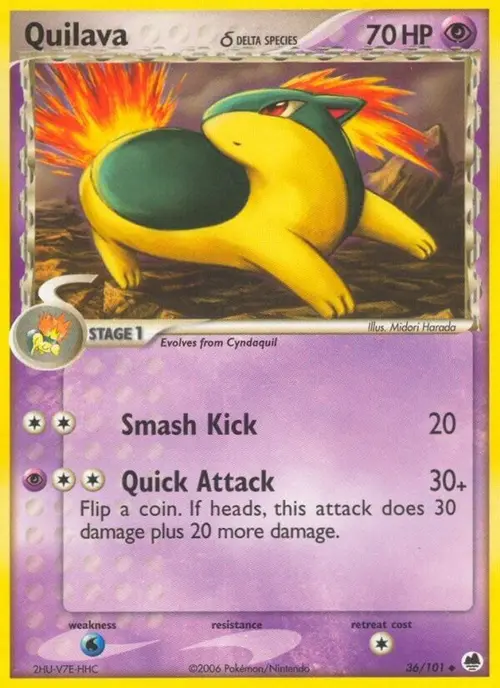 Quilava (Delta Species) card art