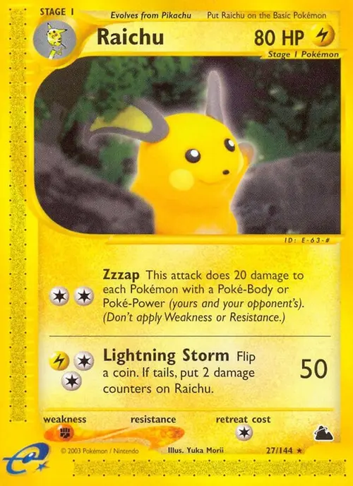 Raichu (27) card art