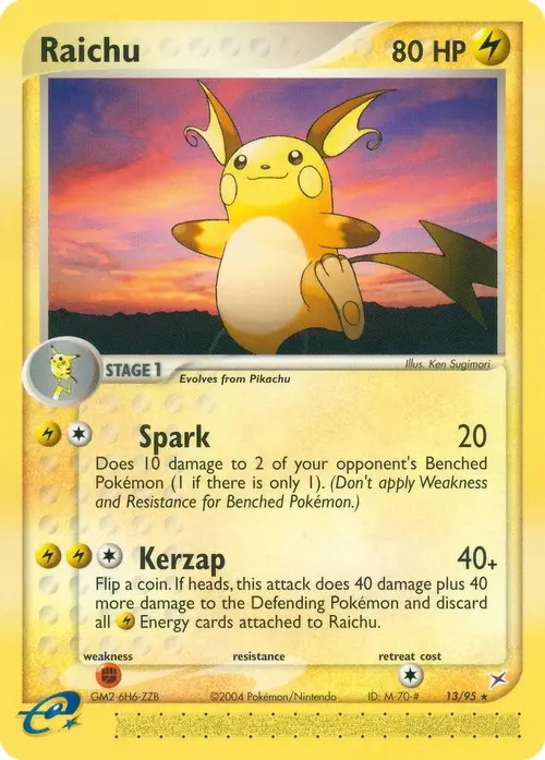Raichu card art