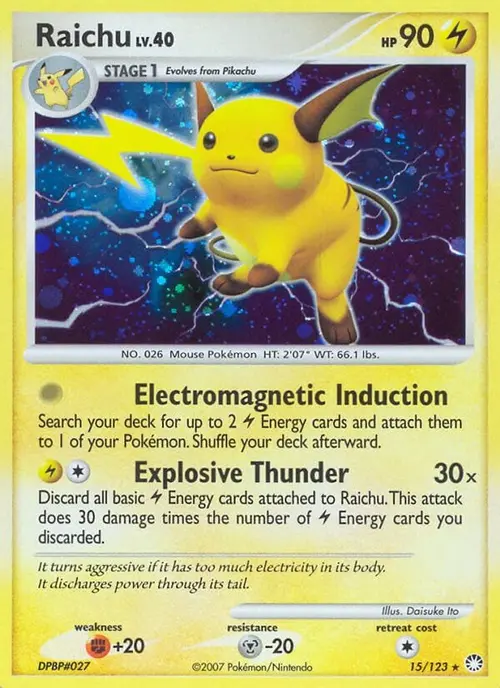 Raichu card art