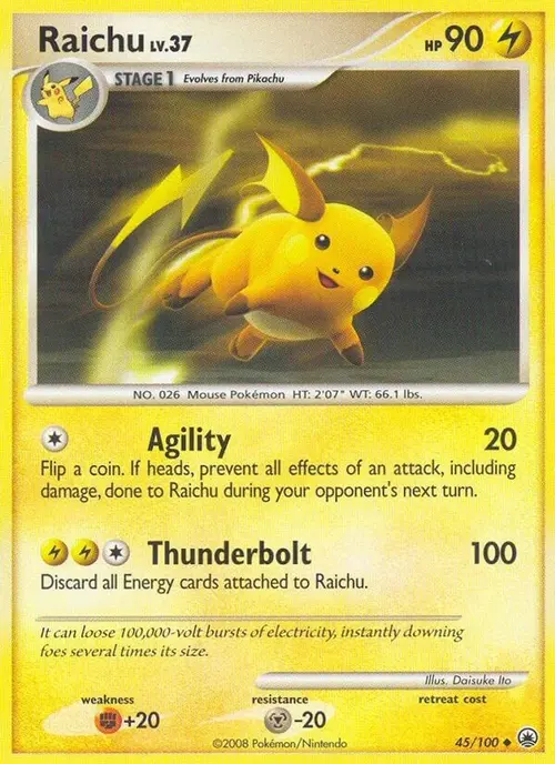 Raichu card art