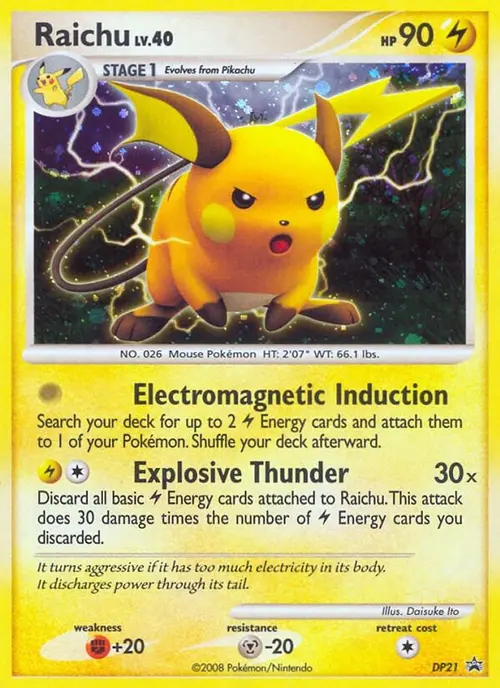 Raichu - DP21 card art