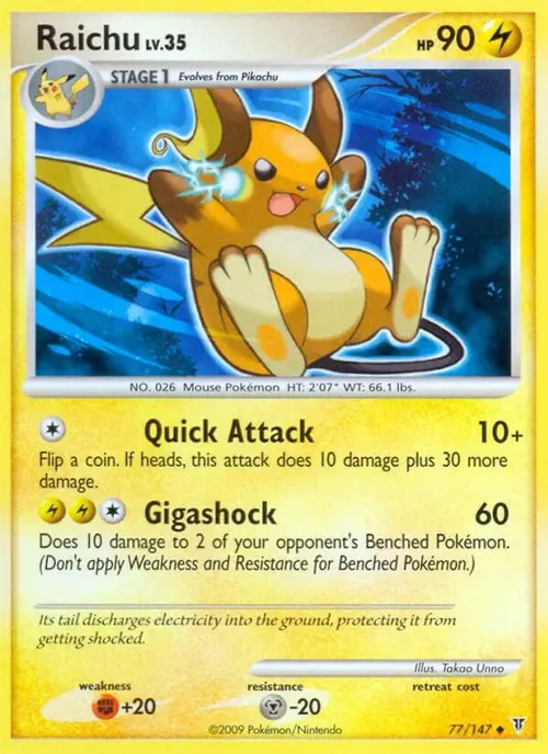 Raichu card art