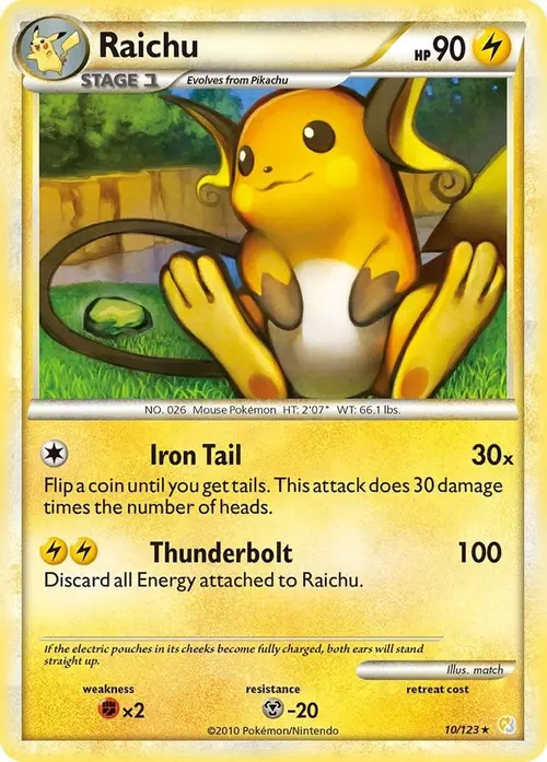 Raichu card art