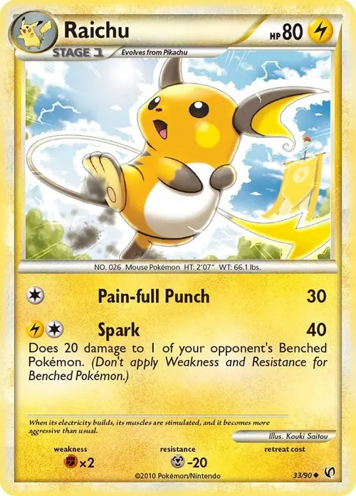 Raichu card art
