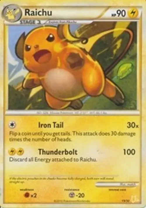 Raichu (#19 Non-Holo) card art