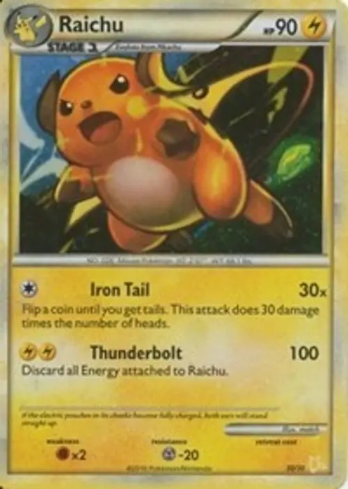 Raichu (#30 Holo) card art