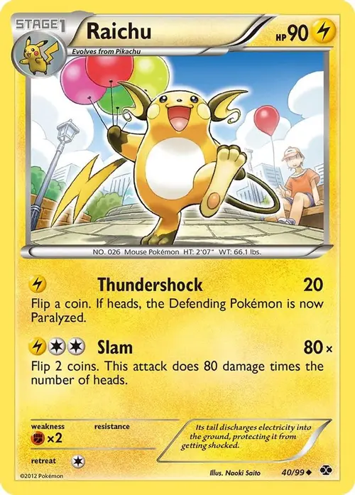 Raichu card art