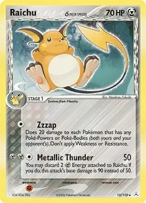 Raichu (Delta Species) card art