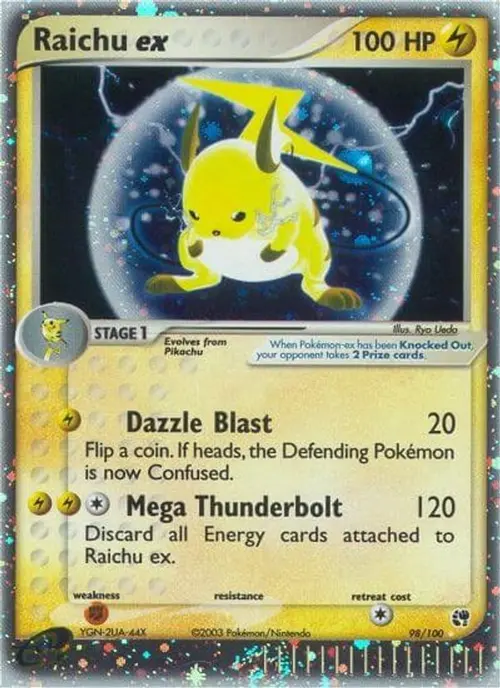 Raichu ex card art