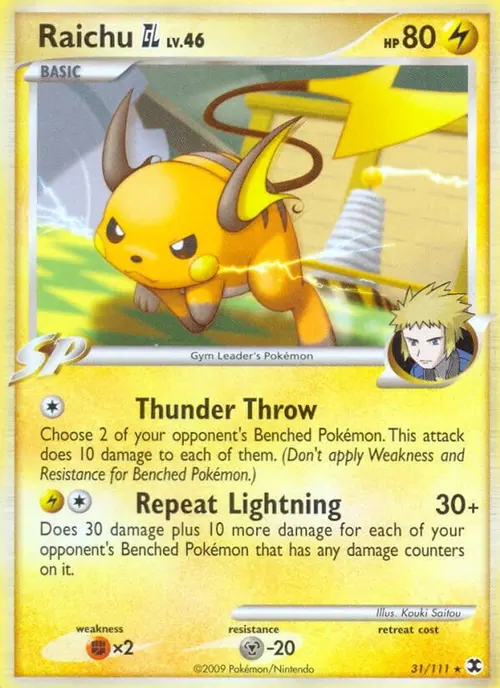 Raichu GL card art