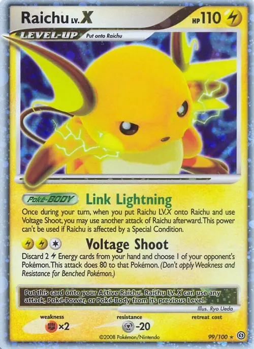 Raichu LV.X card art