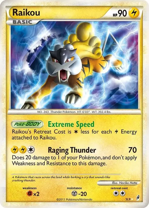Raikou (Shiny) card art