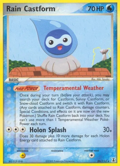 Rain Castform card art