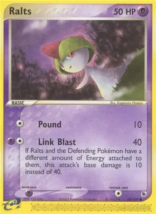 Ralts - 68/109 card art