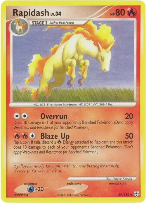 Rapidash card art