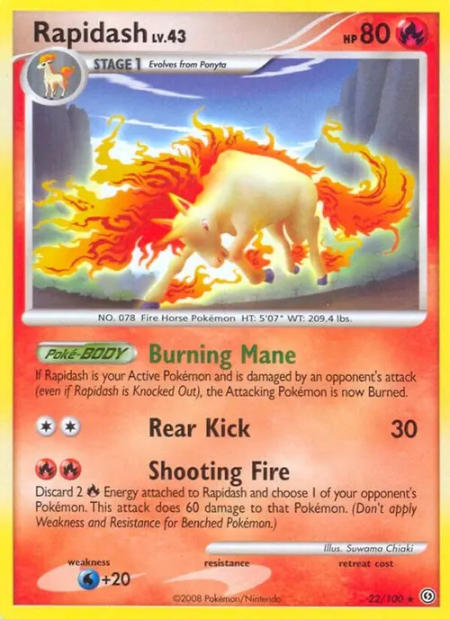 Rapidash card art