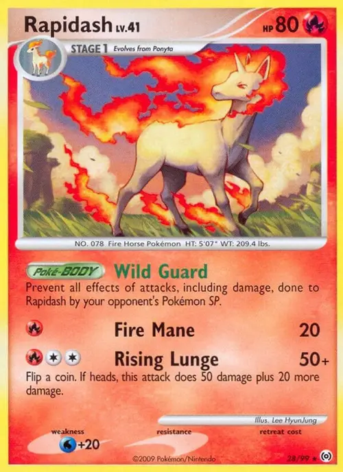 Rapidash (28) card art