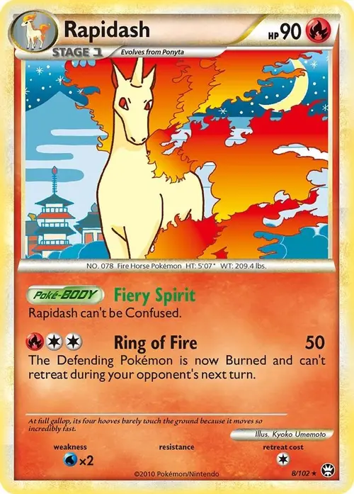 Rapidash card art