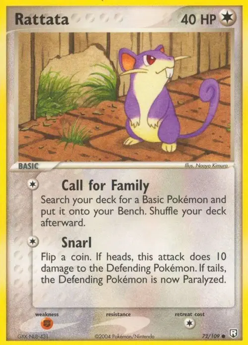 Rattata - 072/109 card art