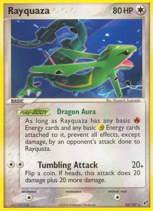 Rayquaza card art