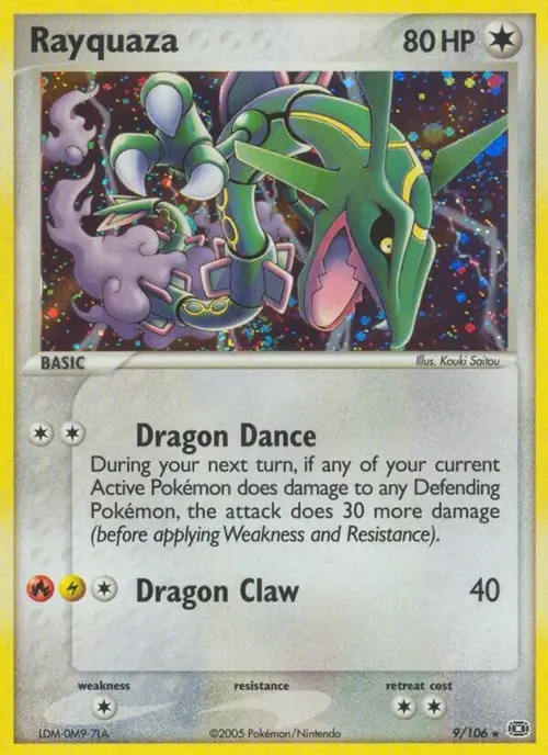 Rayquaza card art