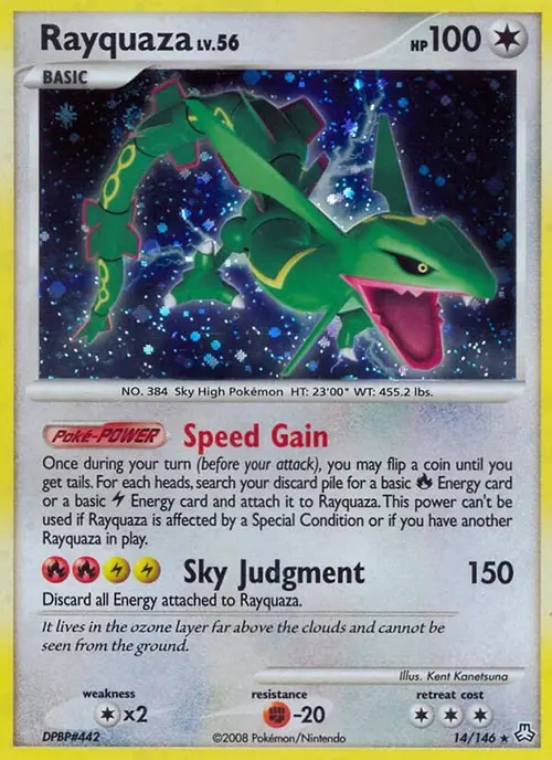 Rayquaza card art