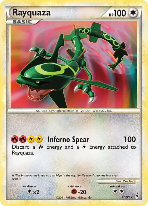 Rayquaza card art