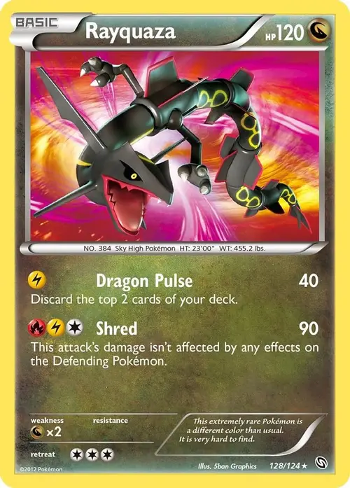 Rayquaza card art