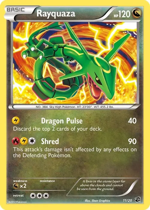 Rayquaza card art