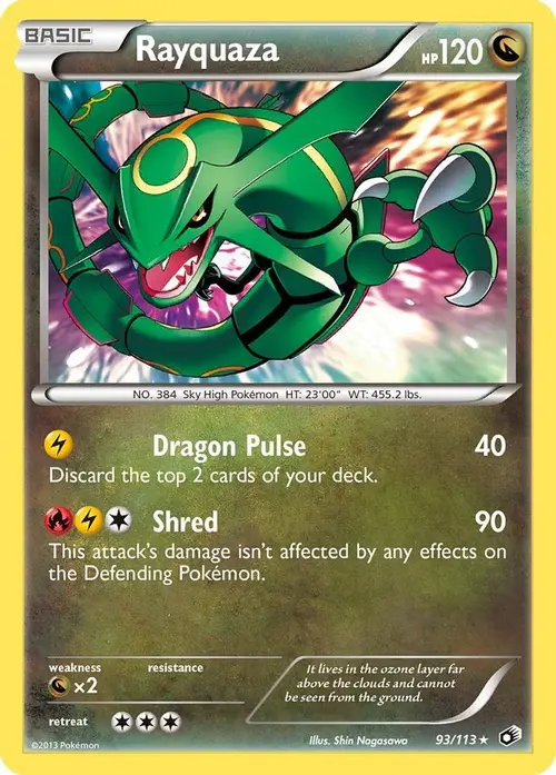 Rayquaza card art