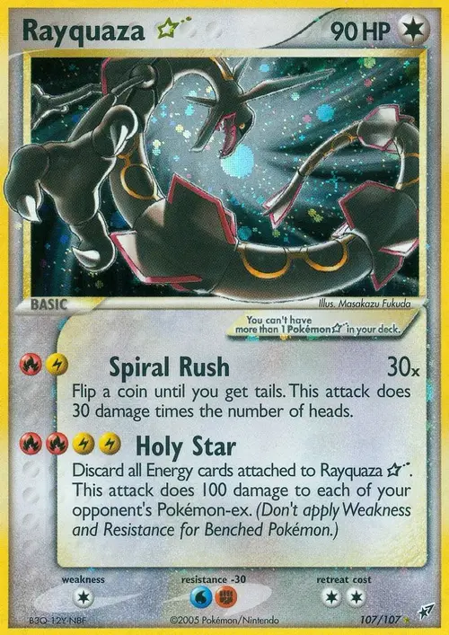 Rayquaza Star card art