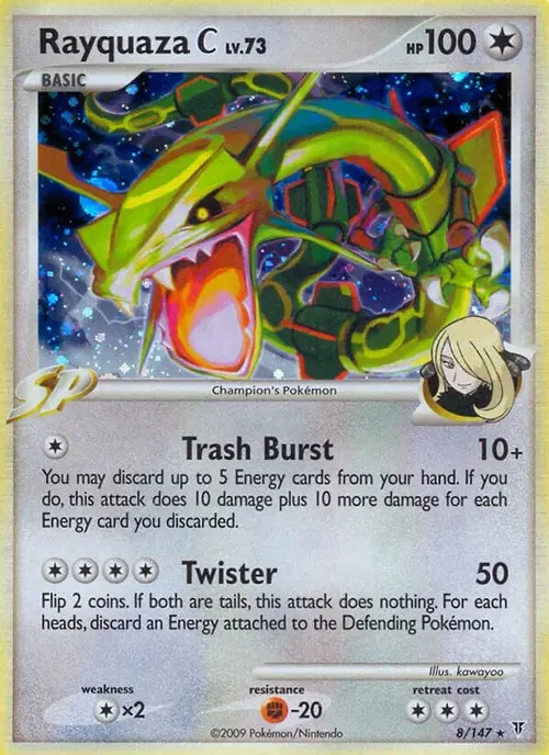 Rayquaza C card art