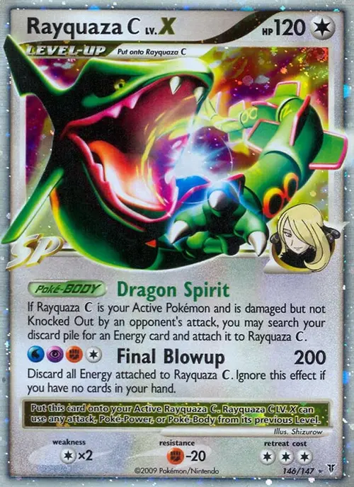 Rayquaza C Lv.X card art