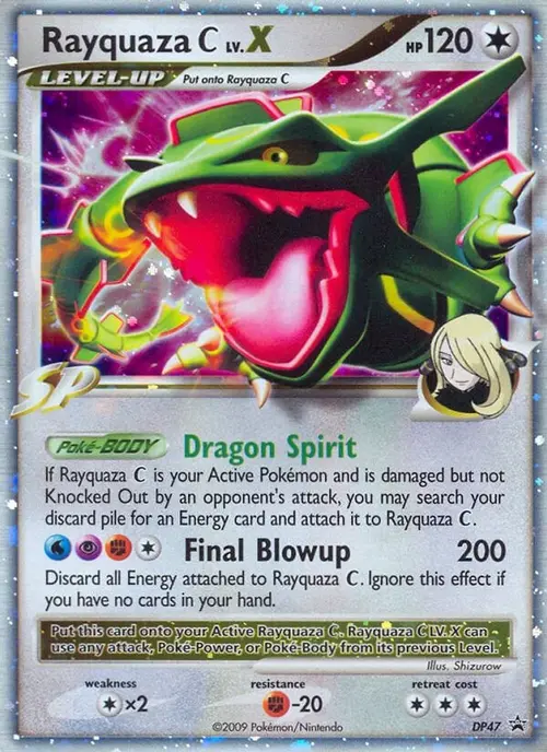 Rayquaza C LV.X - DP47 card art