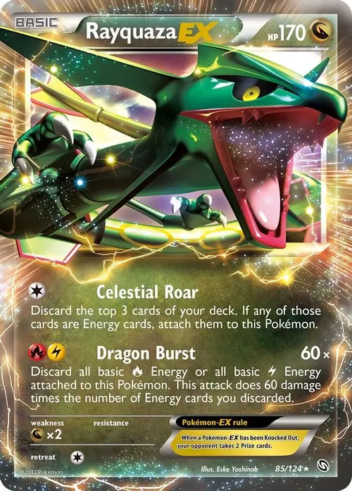 Rayquaza EX card art