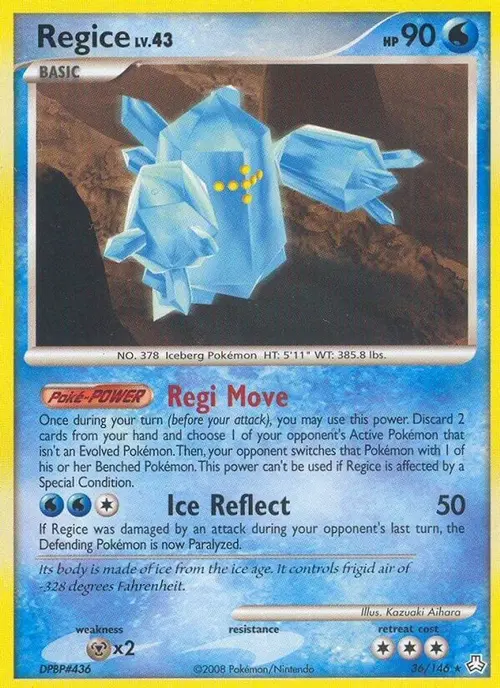 Regice card art