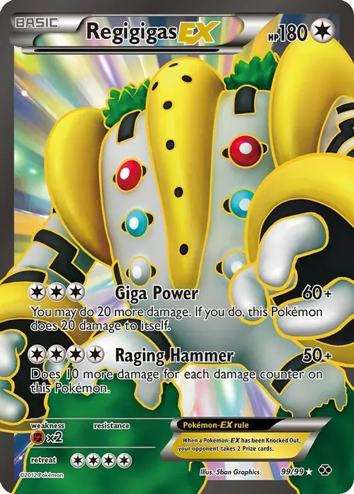 Regigigas EX (99 Full Art) card art