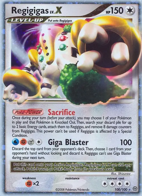Regigigas LV.X card art