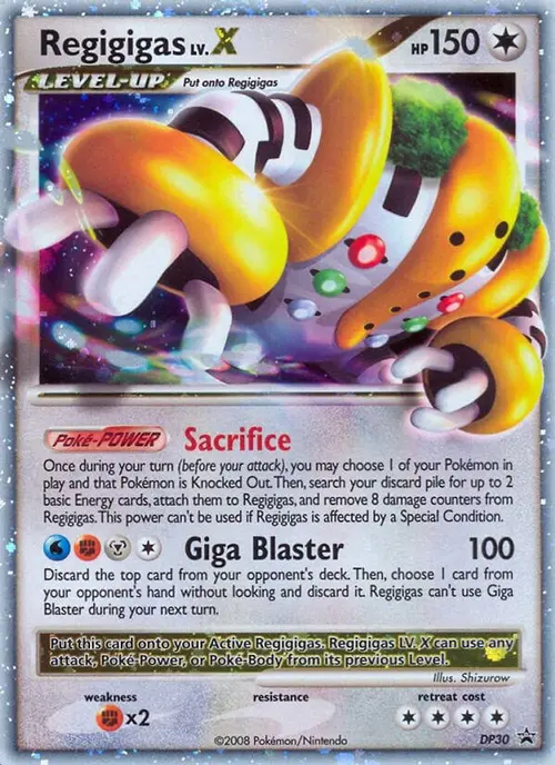 Regigigas LV.X - DP30 card art