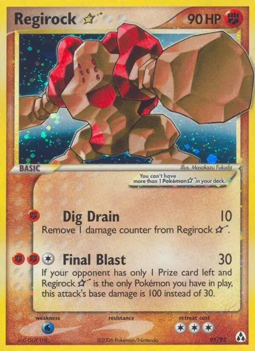 Regirock Star card art