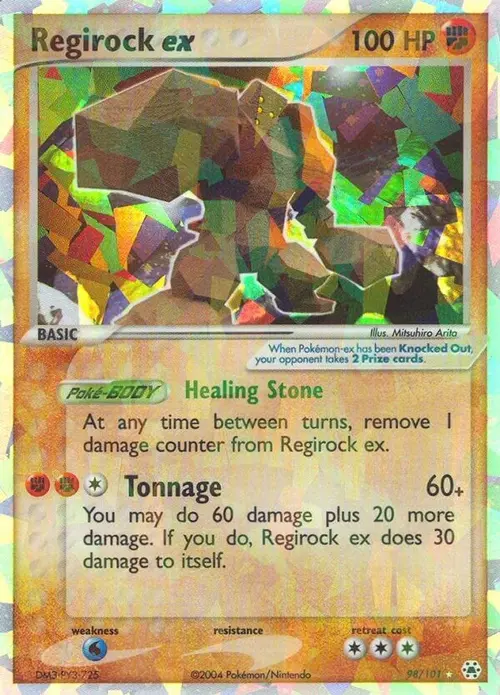 Regirock ex card art